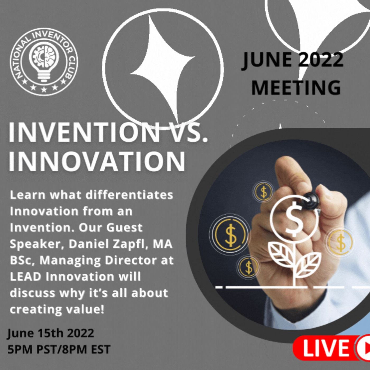 Invention vs Innovation- What's the Difference_ Live Streaming Monthly Meeting episode artwork