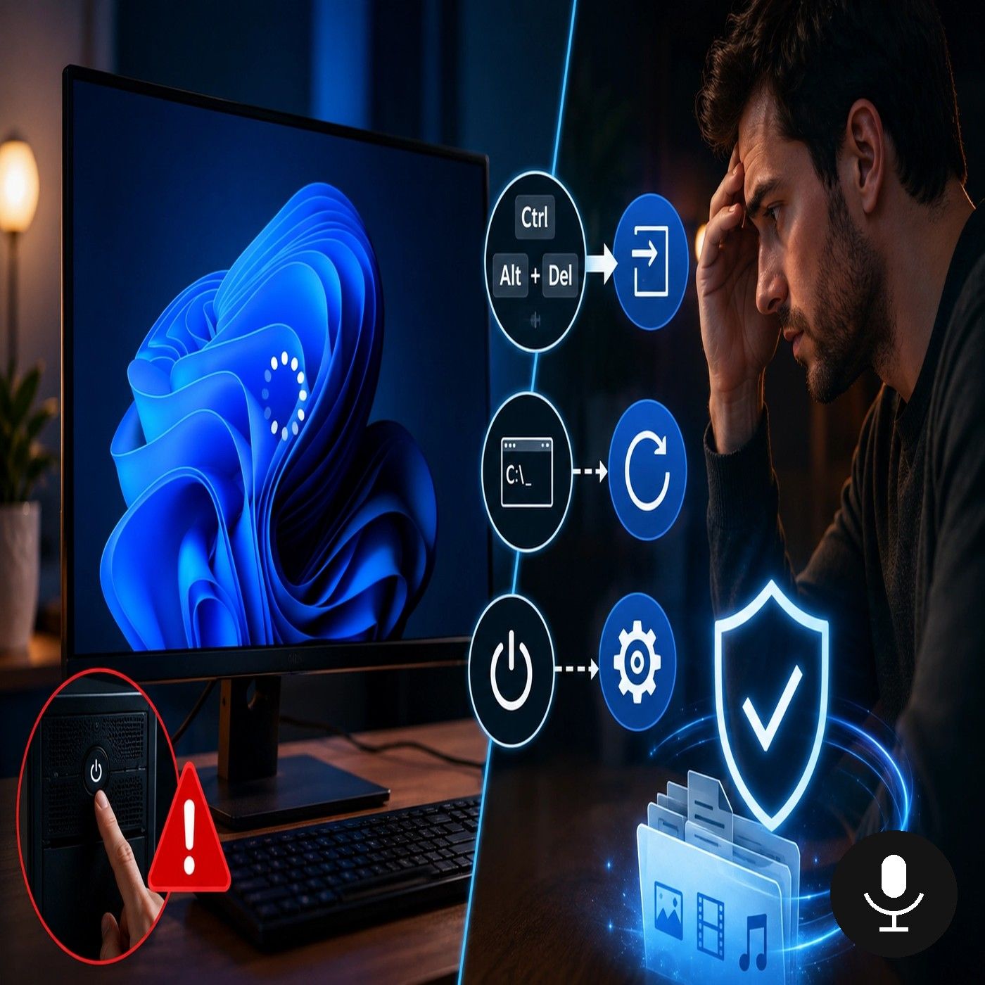 PC bloccato Windows 11, il riavvio di emergenza che pochi conoscono episode artwork