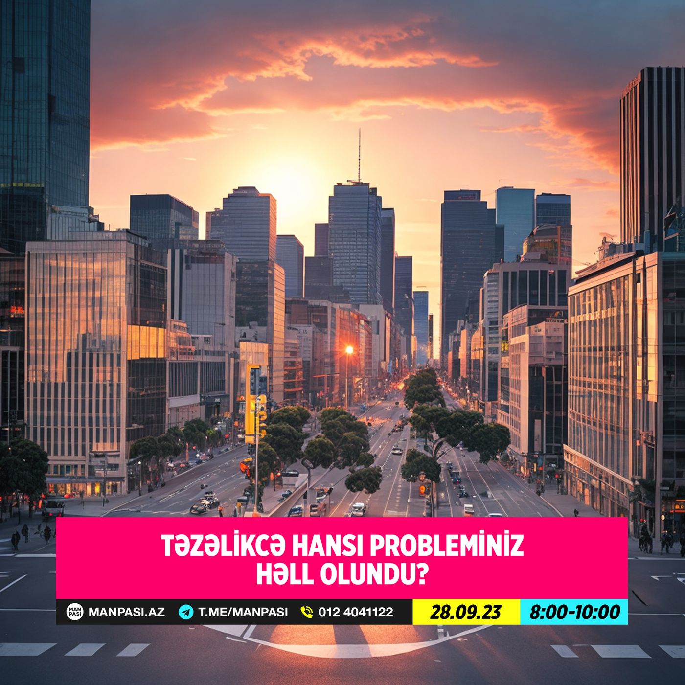 Təzəlikcə hansı probleminiz həll olundu? 28.09.2023
