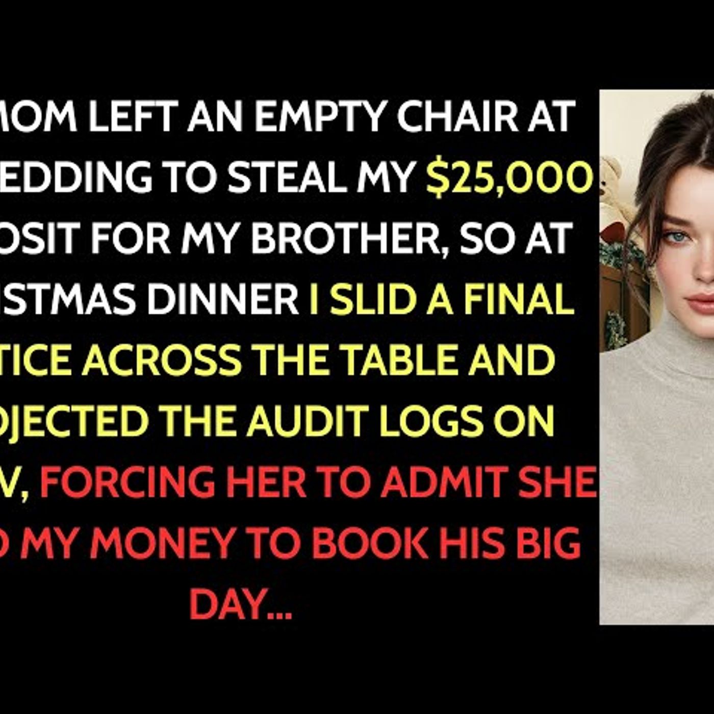 at Christmas I handed her the venue invoice… episode artwork