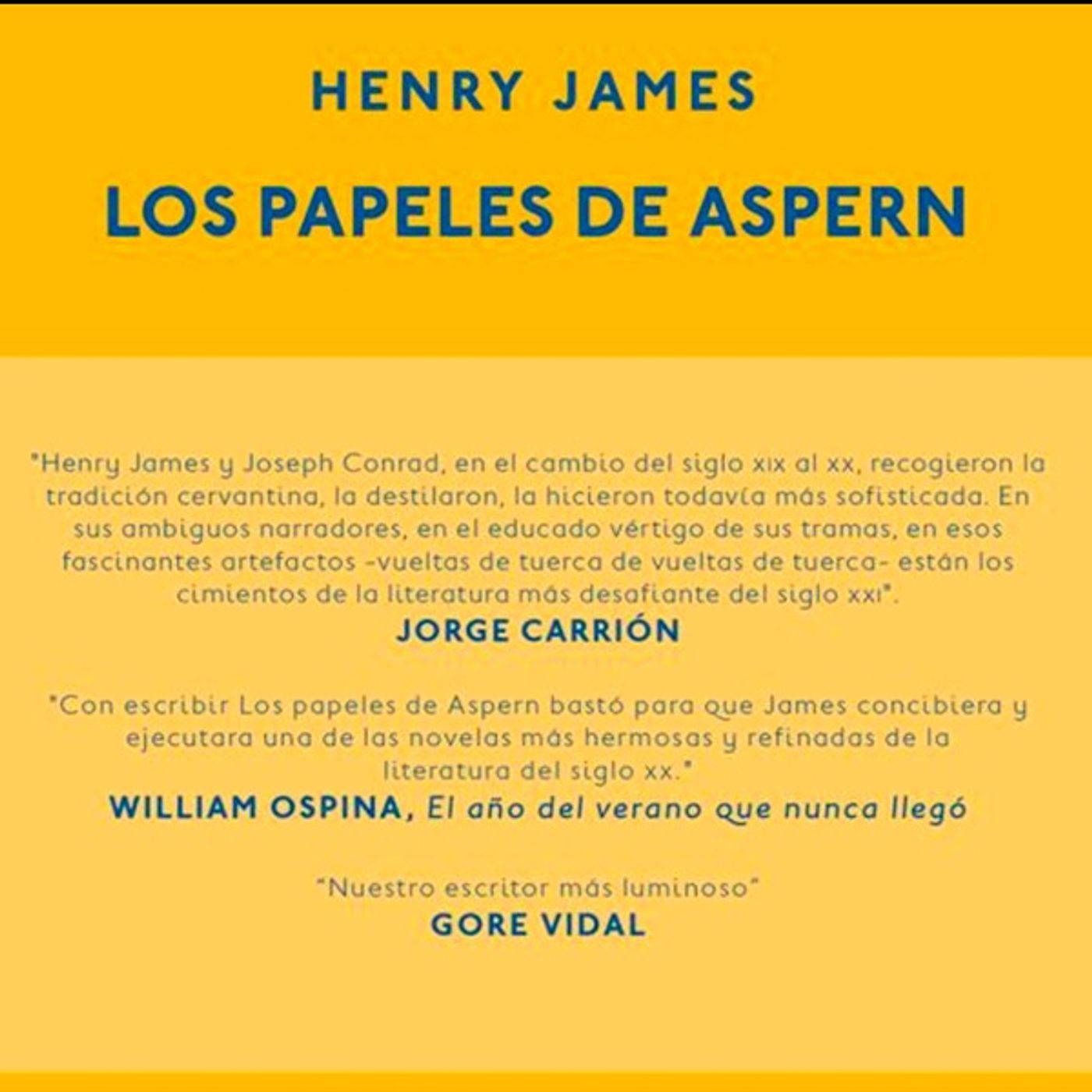 Un libro una hora: Los papeles de Aspern - Henry James (10/01/2021) episode artwork