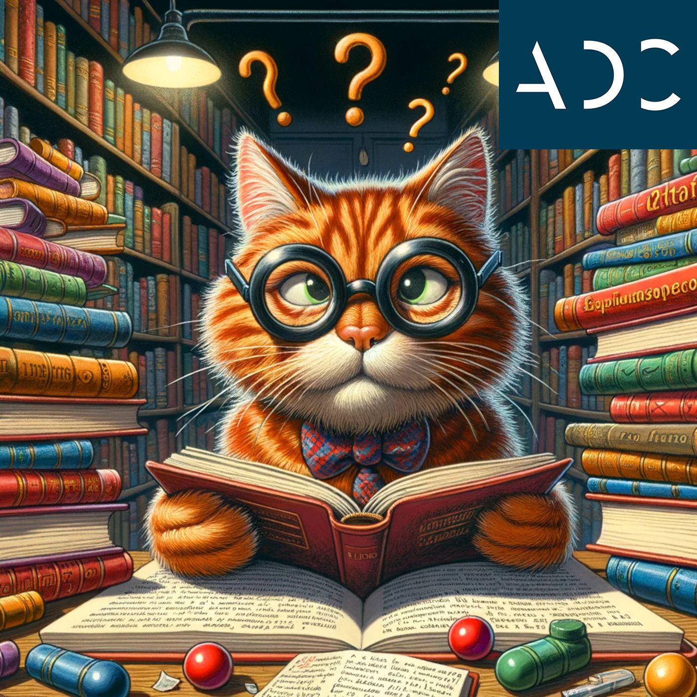 La biblioteca del gatto rosso