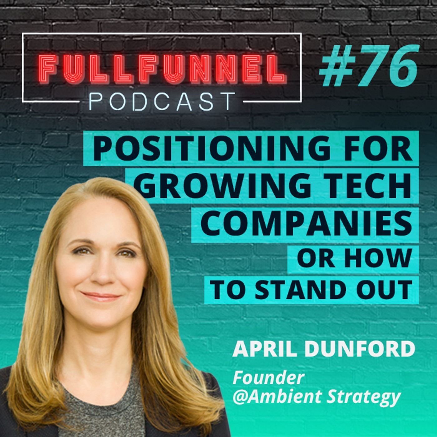 Episode 76: Positioning for growing tech companies or how to stand out with April Dunford