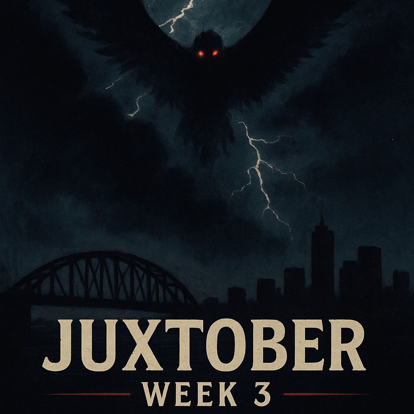 Juxtober Episode 3 10-18-25 Winged Harbingers: The Monsters That Come from the Sky episode artwork