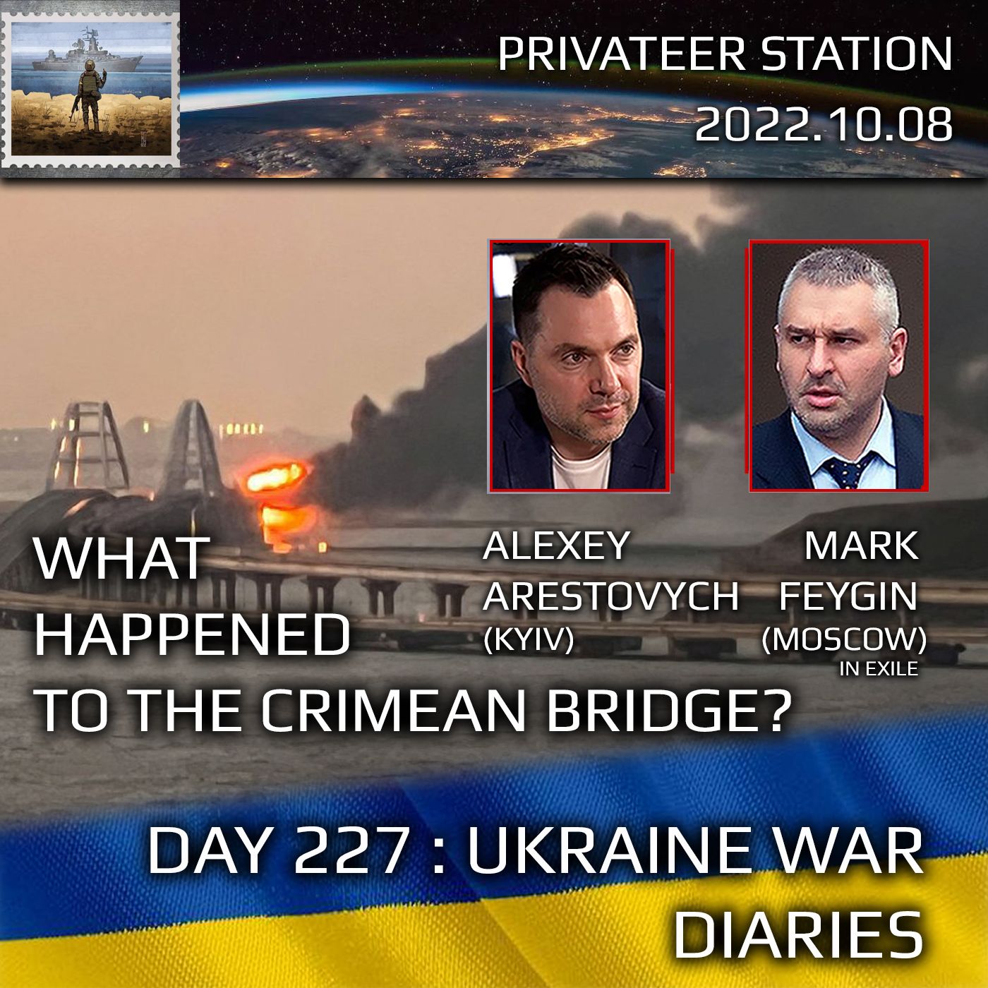 cover of episode War Day 227: Ukraine War Chronicles with Alexey Arestovych & Mark Feygin