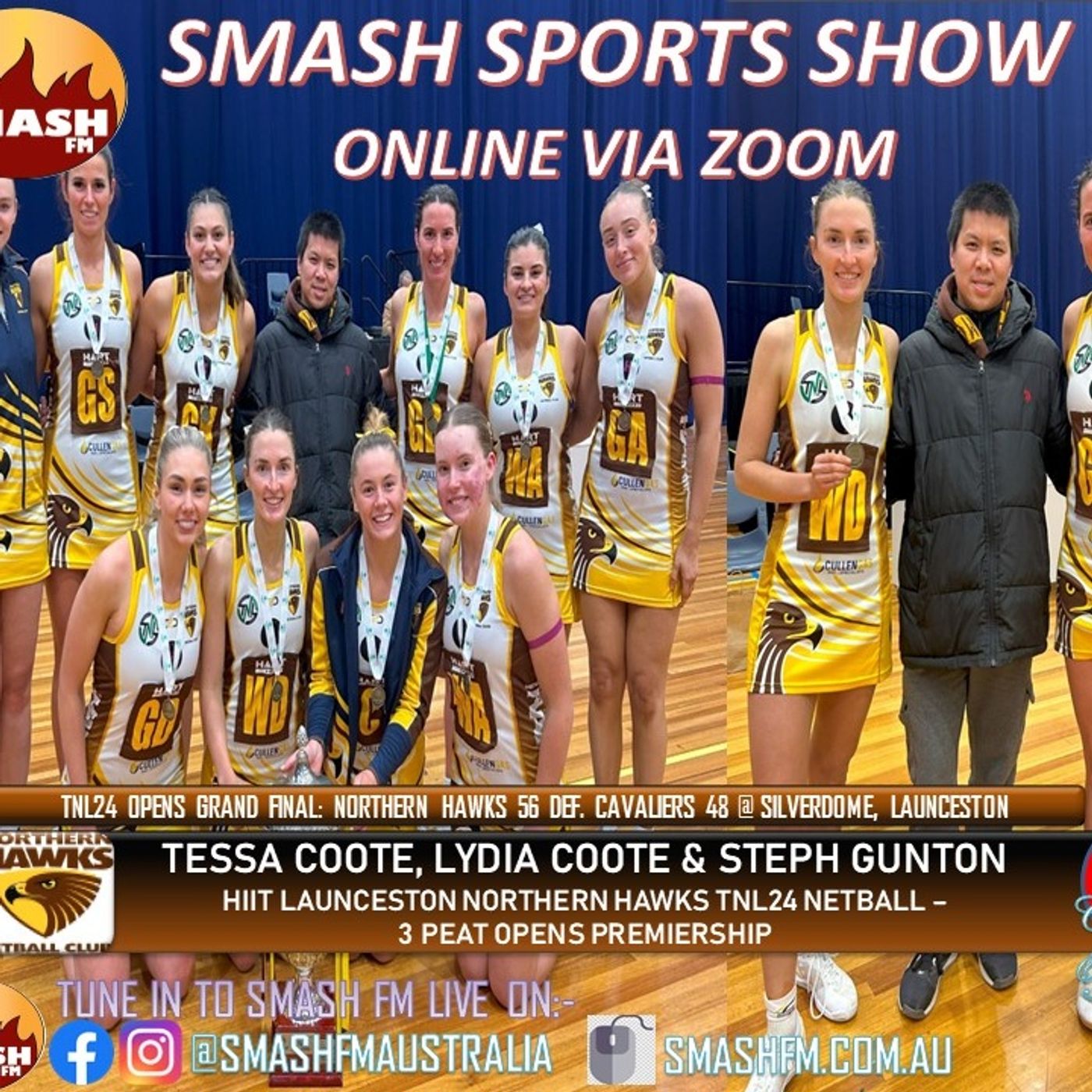 SSS10THYR: HIIT Launceston Hawks Netball TNL24 Open Premiership Interviews 220824
