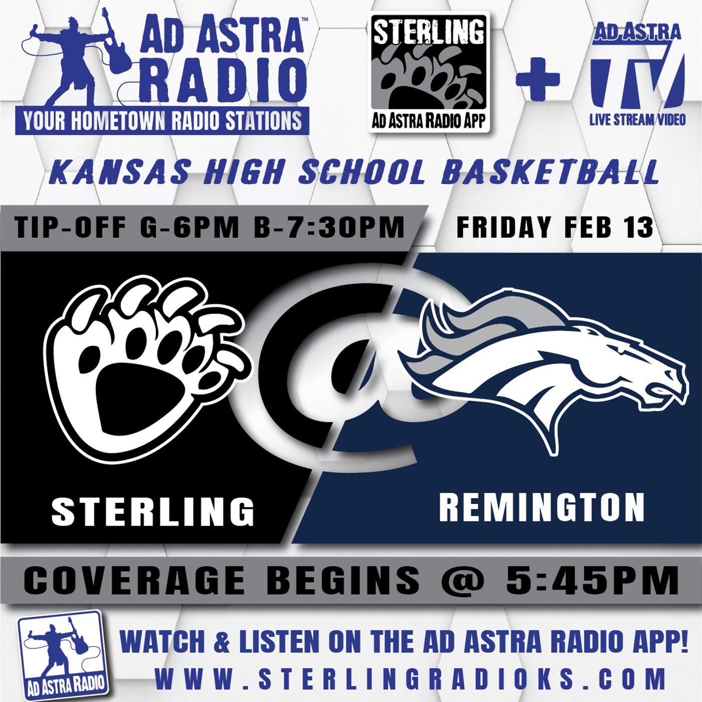 Sterling Blackbears at Remington Broncos Boys High School Basketball (February 13, 2026) episode artwork