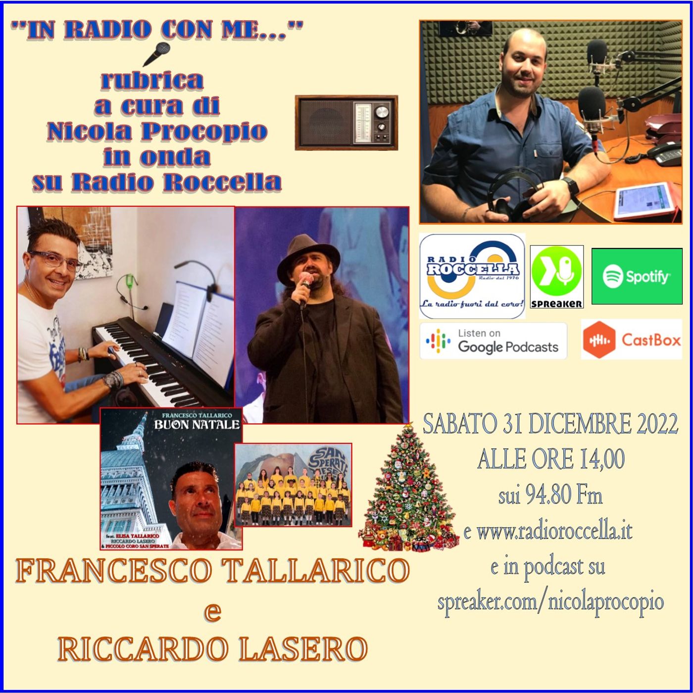 In Radio con me - Intervista a Riccardo Lasero e Francesco Tallarico 31-12-2022 episode artwork