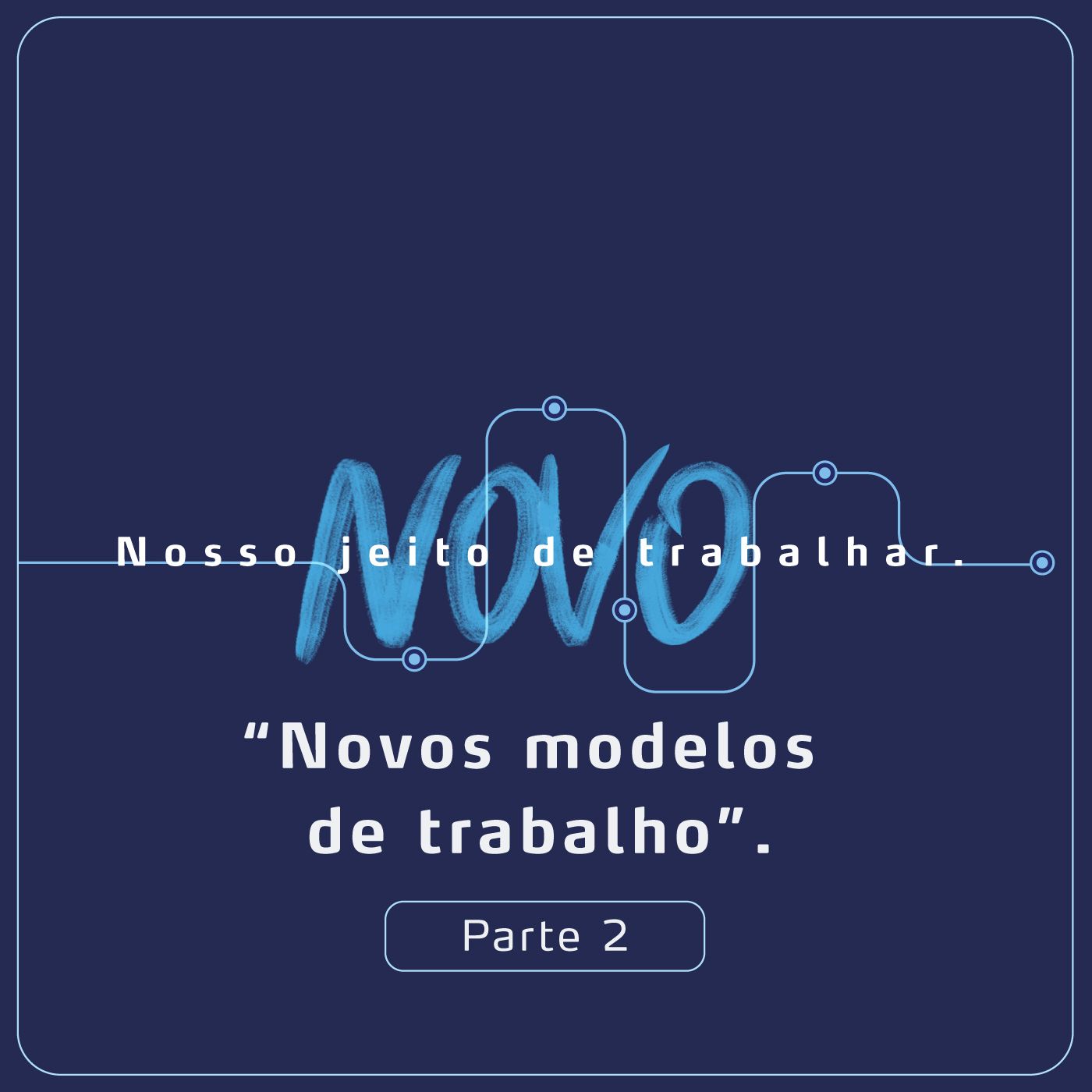 Novos modelos de trabalho - parte 2 Novos modelos de trabalho - parte 2