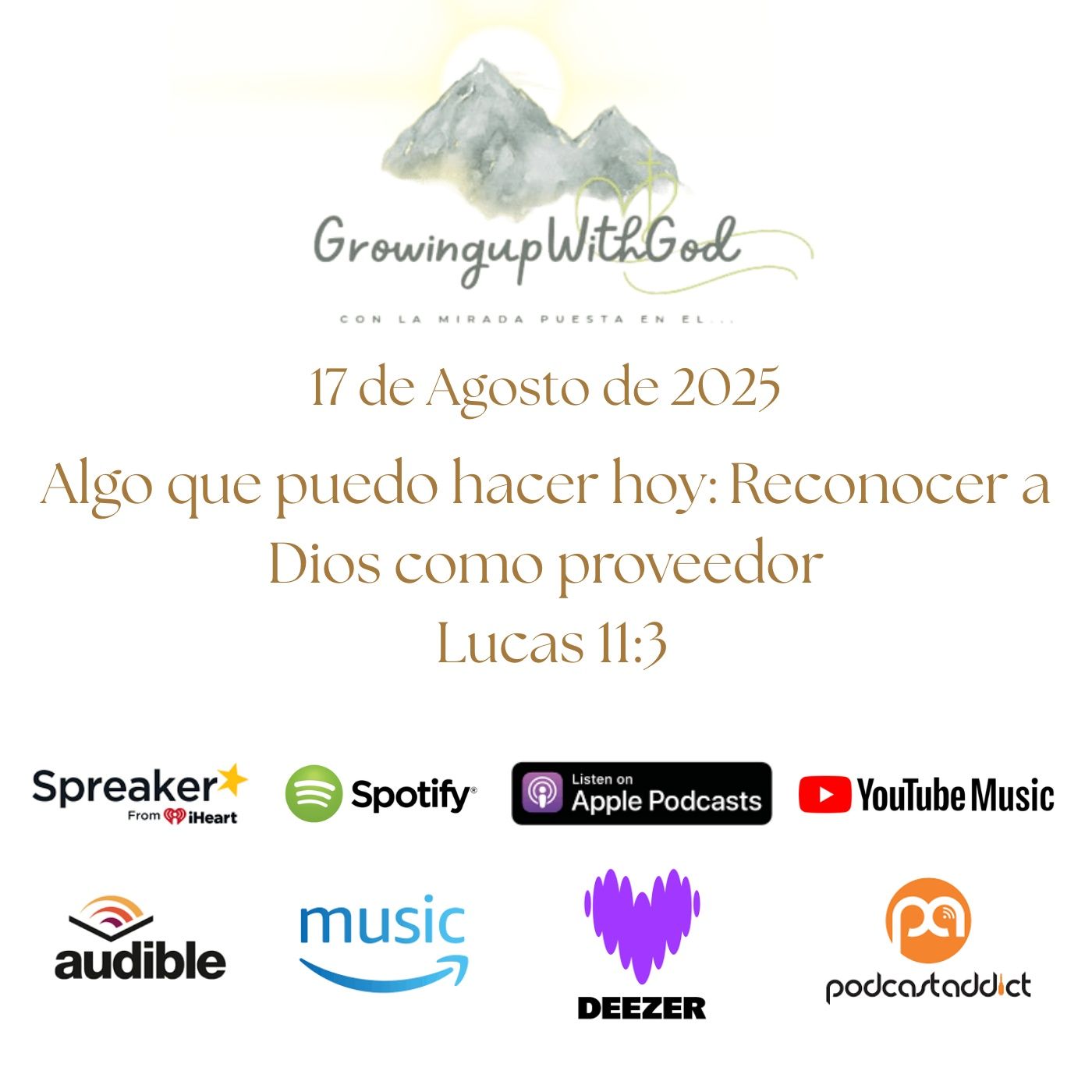 Growing Up With God (Creciendo Con Dios)