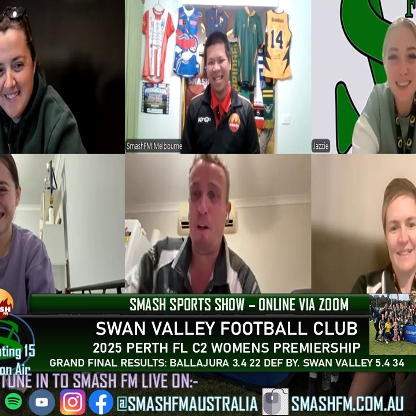 SSS15THYR: Swan Valley FC 2025 Perth FL C2 Womens Premiership Interviews 290925
