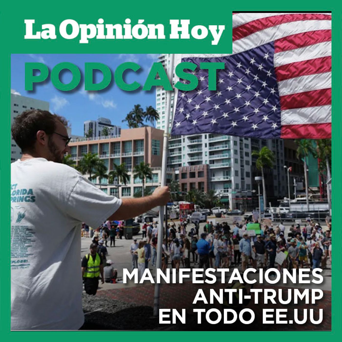 Manifestantes protestan en todo el país contra las políticas del presidente Trump.