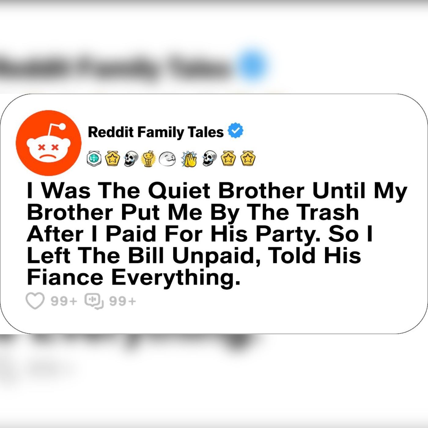 I Was The Quiet Brother Until My Brother Put Me By The Trash After I Paid... - Reddit Family Tales episode artwork