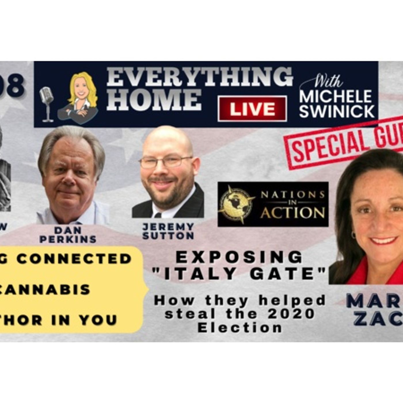 208 LIVE: Connection, Cannabis, Author In You +MARIA ZACK - ITALY ELECTION STEAL episode artwork