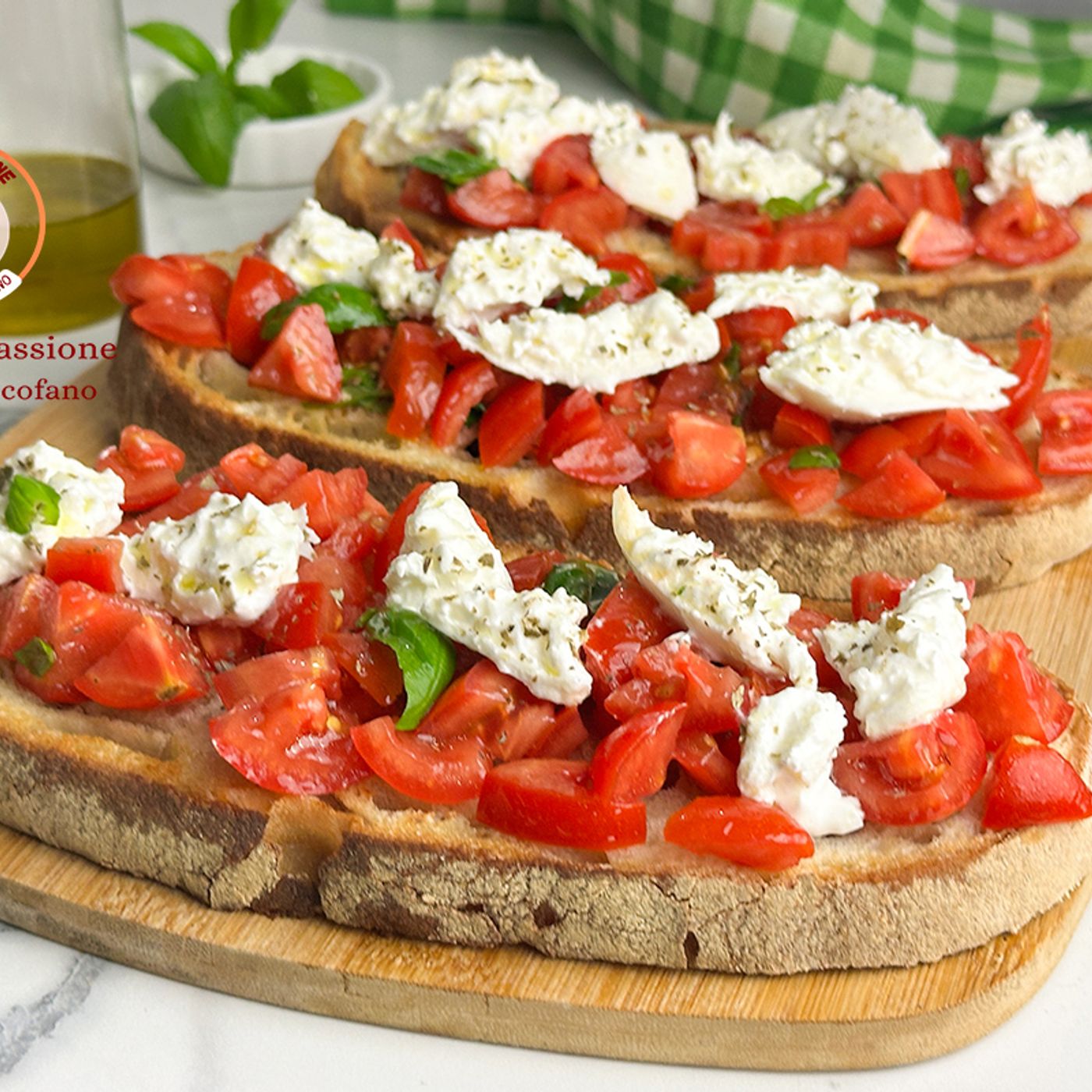 Bruschetta con burrata, pomodorini e basilico il morso perfetto episode artwork