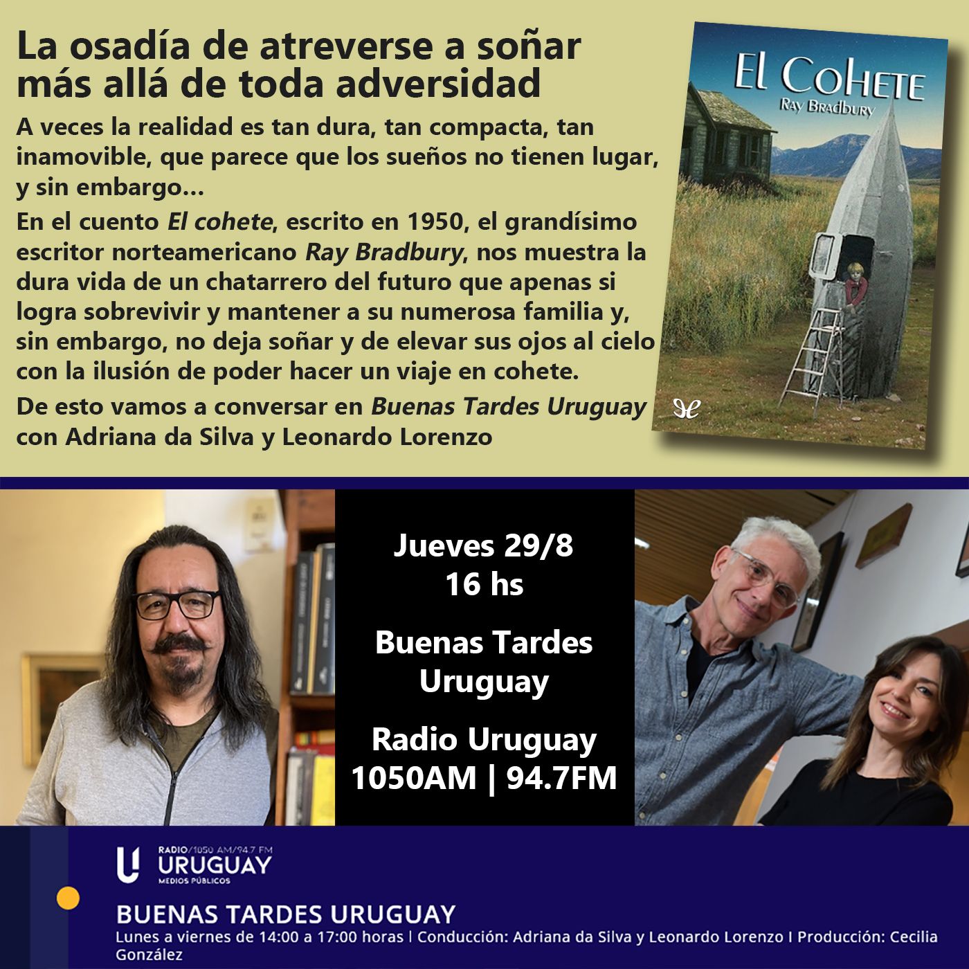 Buenas Tardes Uruguay | El cohete | Ray Bradbury | 29-08-24 episode artwork