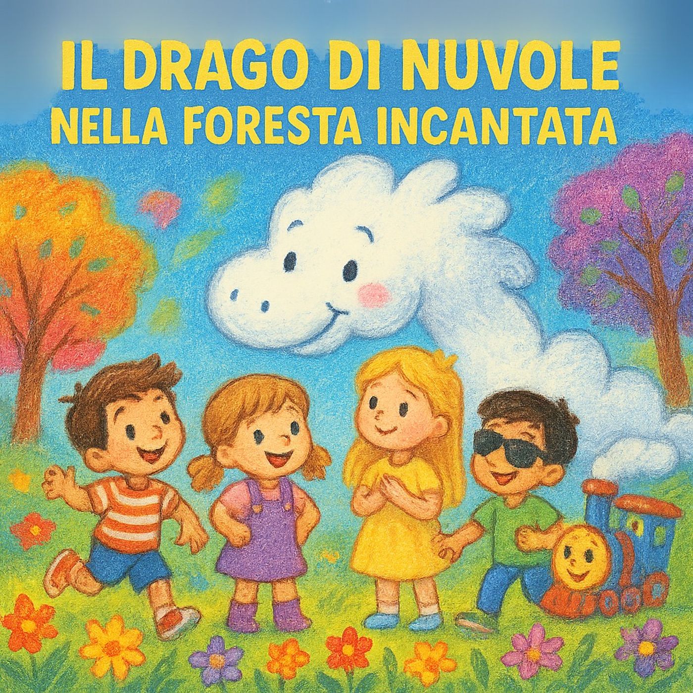 Il Drago di Nuvole nella Foresta Incantata