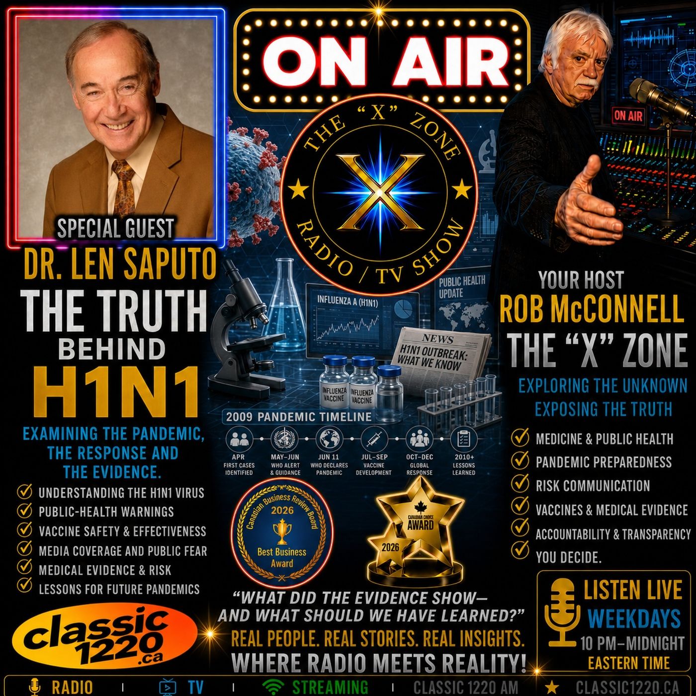 Rob McConnell Interviews - DR. LEN SAPUTO - The Truth Behind H1N1 episode artwork