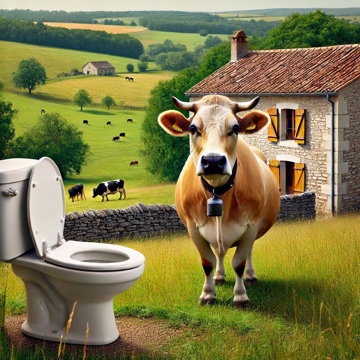 As-tu déjà entendu parler des vaches qui apprennent à utiliser des toilettes ? episode artwork