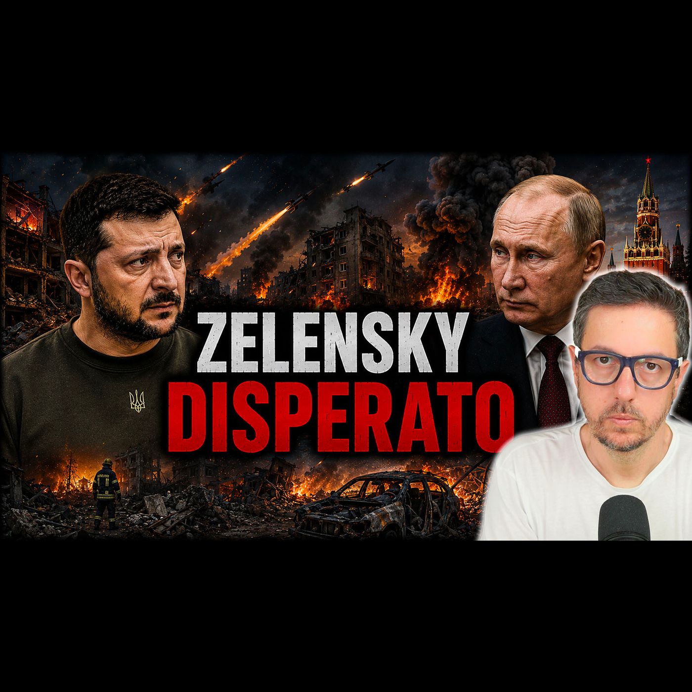 ZELENSKY DISPERATO MENTRE MOSCA DEVASTA L’UCRAINA