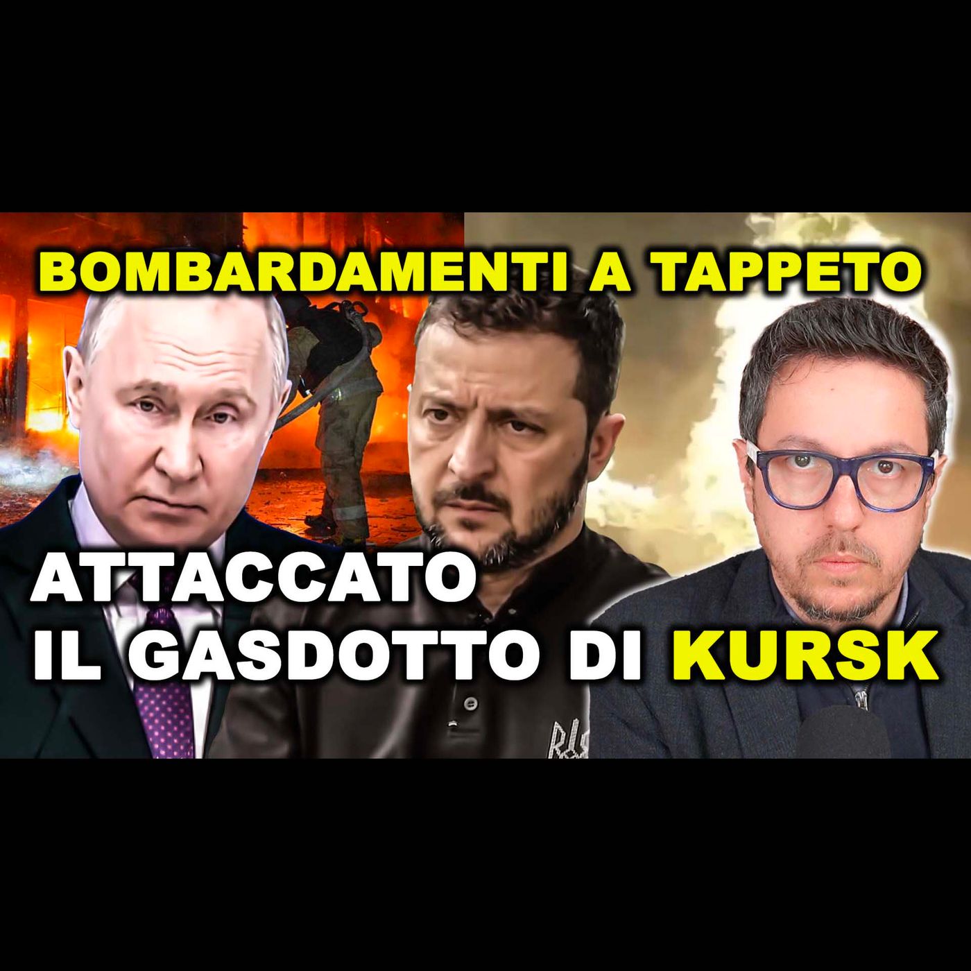 BOMBARDATO IL GASDOTTO di KURSK | MASSICCI ATTACCHI russi e ucraini a ODESSA e nel KRASNODAR