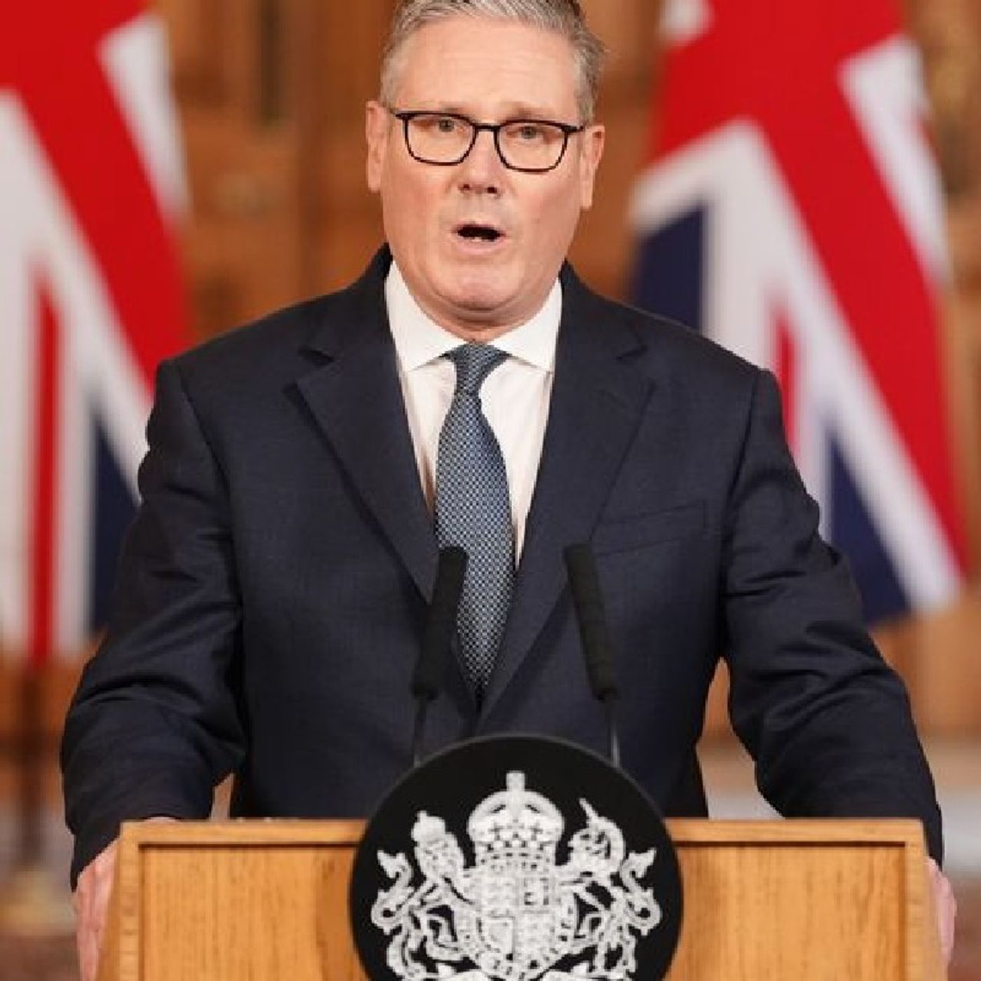 British Prime Minister Keir Starmer said that the UK will not join in strikes on Iran but has agreed to let the U.S. use British bases for a episode artwork