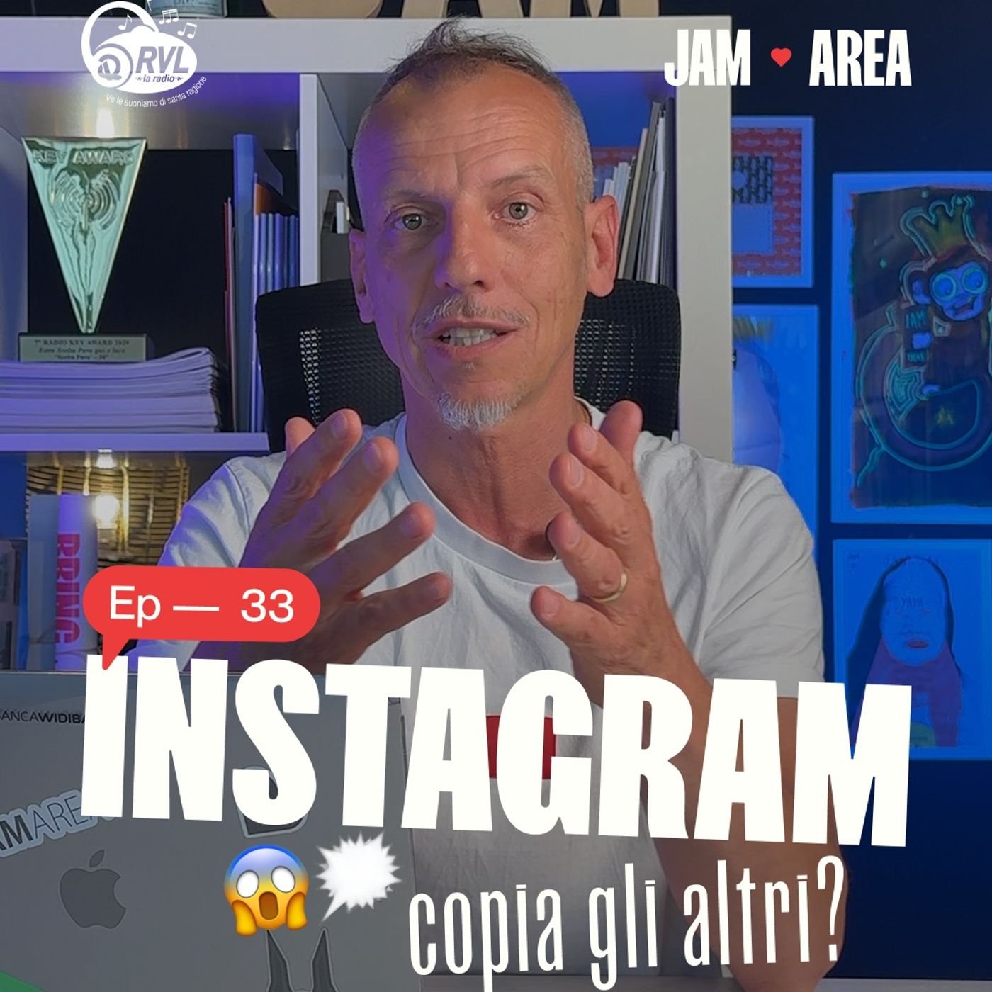 👉 𝐑𝐕𝐋 𝐩𝐫𝐞𝐬𝐞𝐧𝐭𝐚 "𝐀𝐑𝐄𝐀 𝐉𝐀𝐌" ❤️ #33 Instagram copia tutti 👀 episode artwork