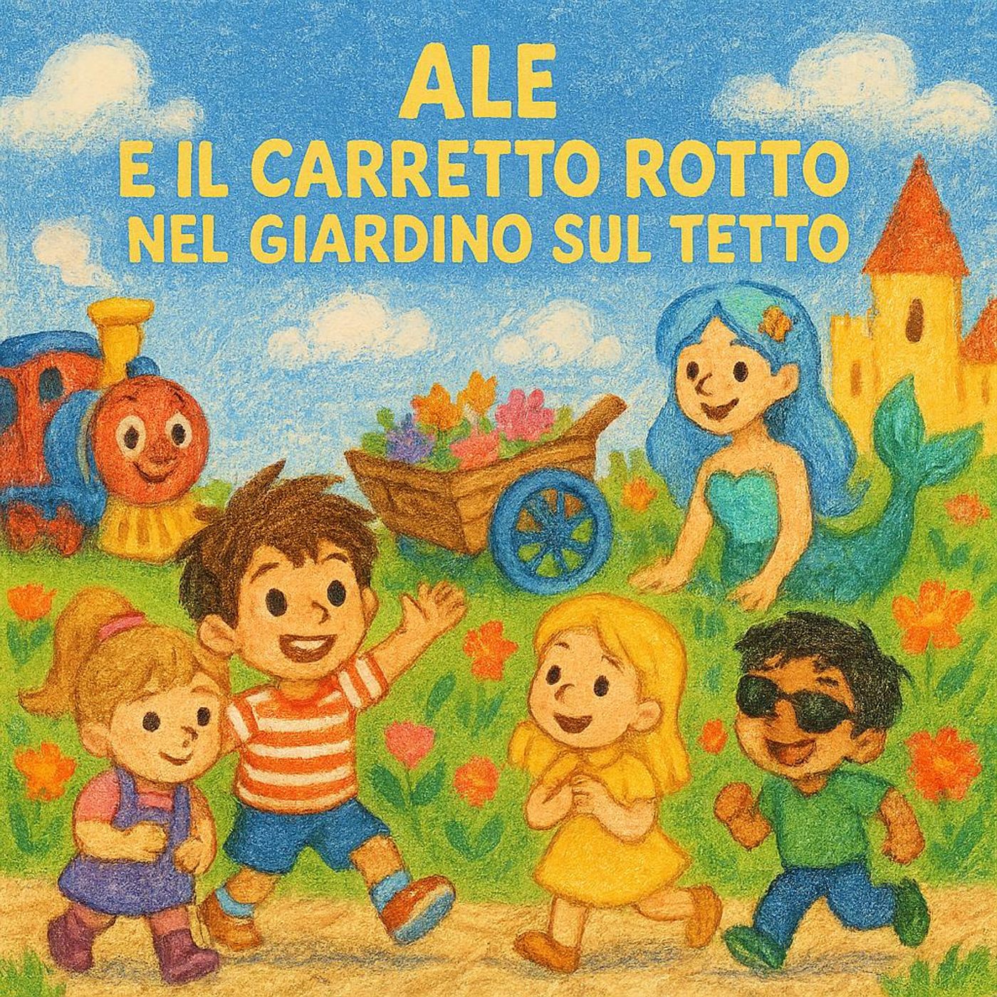 Ale e il Carretto Rotto nel Giardino sul Tetto
