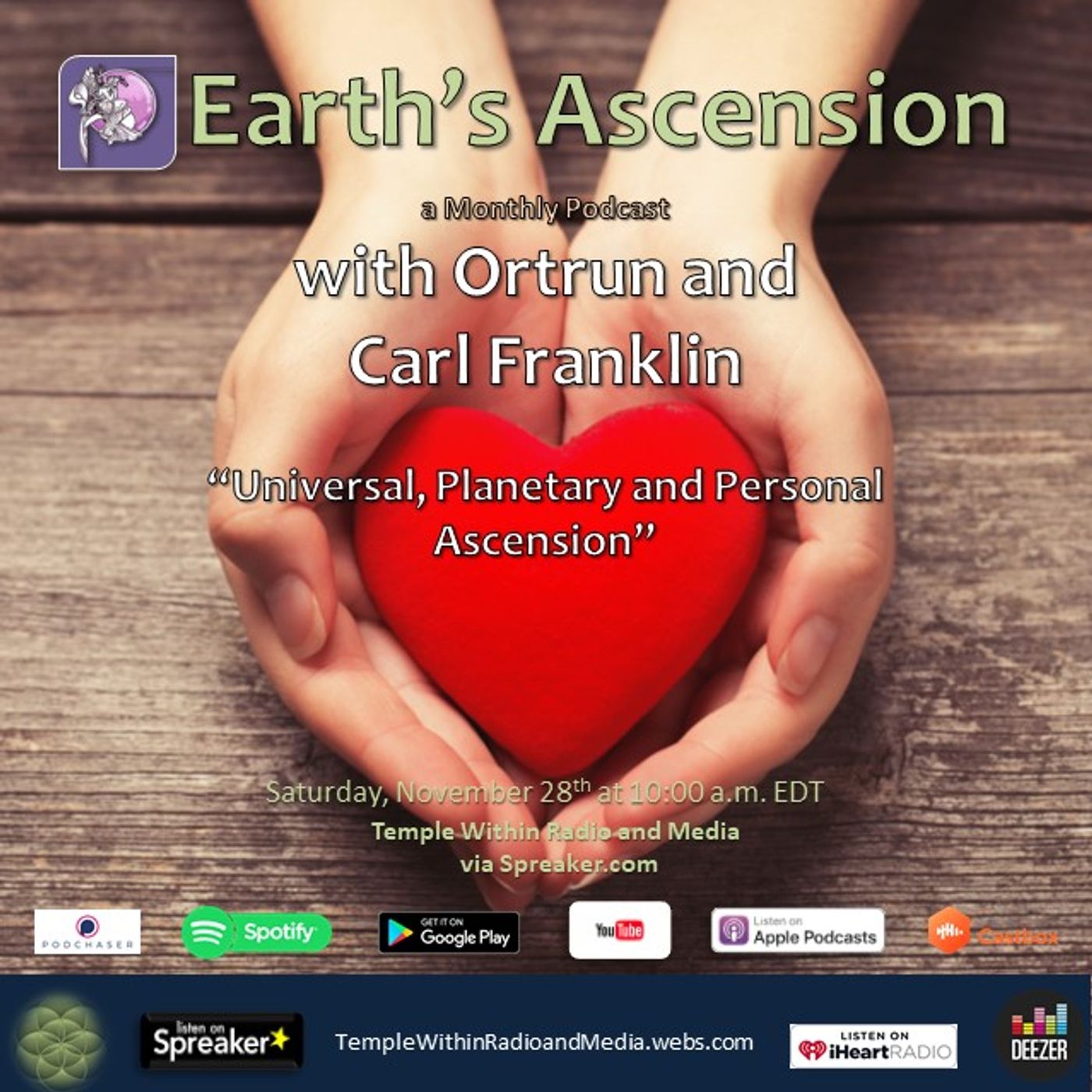 Earth\'s Ascension with Ortrun and Carl Franklin