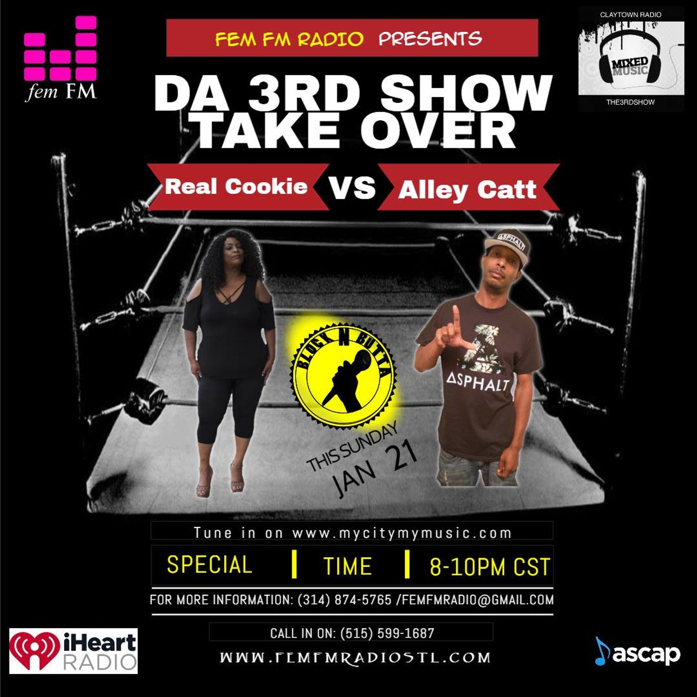 3rd Show Takeover ft DJ Alley Catt from Claytown Radio episode artwork