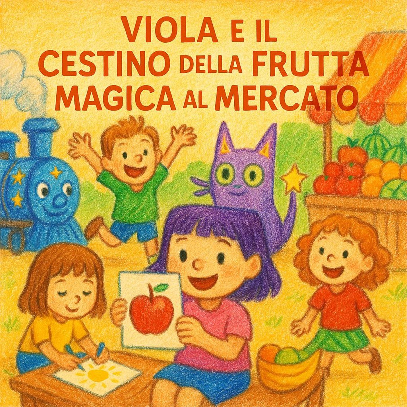 Viola e il Cestino della Frutta Magica al Mercato