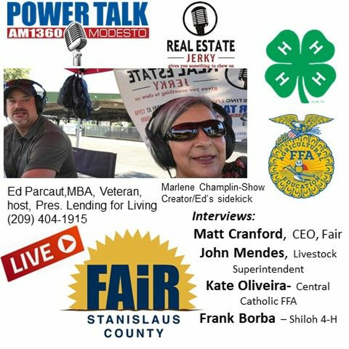 StanislausCountyFairLive - MattCranford - JohnMendes - Ed - Marlene7 - 10 - 11 - 21