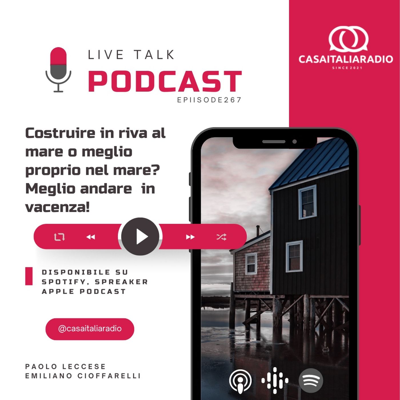 BM - Puntata n. 267 - Costruire in riva al mare o meglio  proprio nel mare? Meglio andare  in vacenza! episode artwork