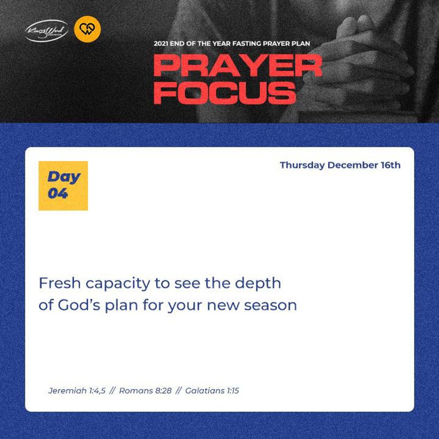 Fresh Capacity to see the Depth of God's Plan | Restart (End of the Year Fasting) - Day 4 episode artwork