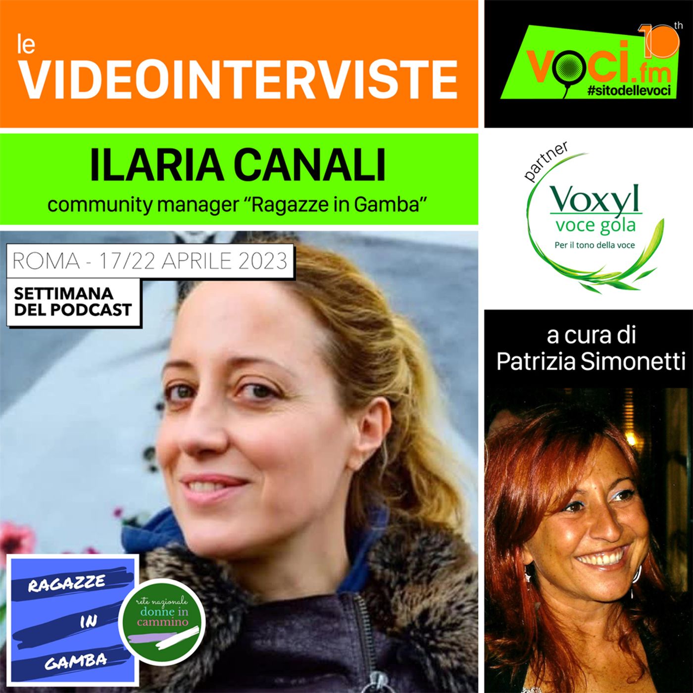 SETTIMANA DEL PODCAST 2023: ILARIA CANALI (Ragazze in Gamba) su VOCI.fm  - clicca play e ascolta l'intervista episode artwork
