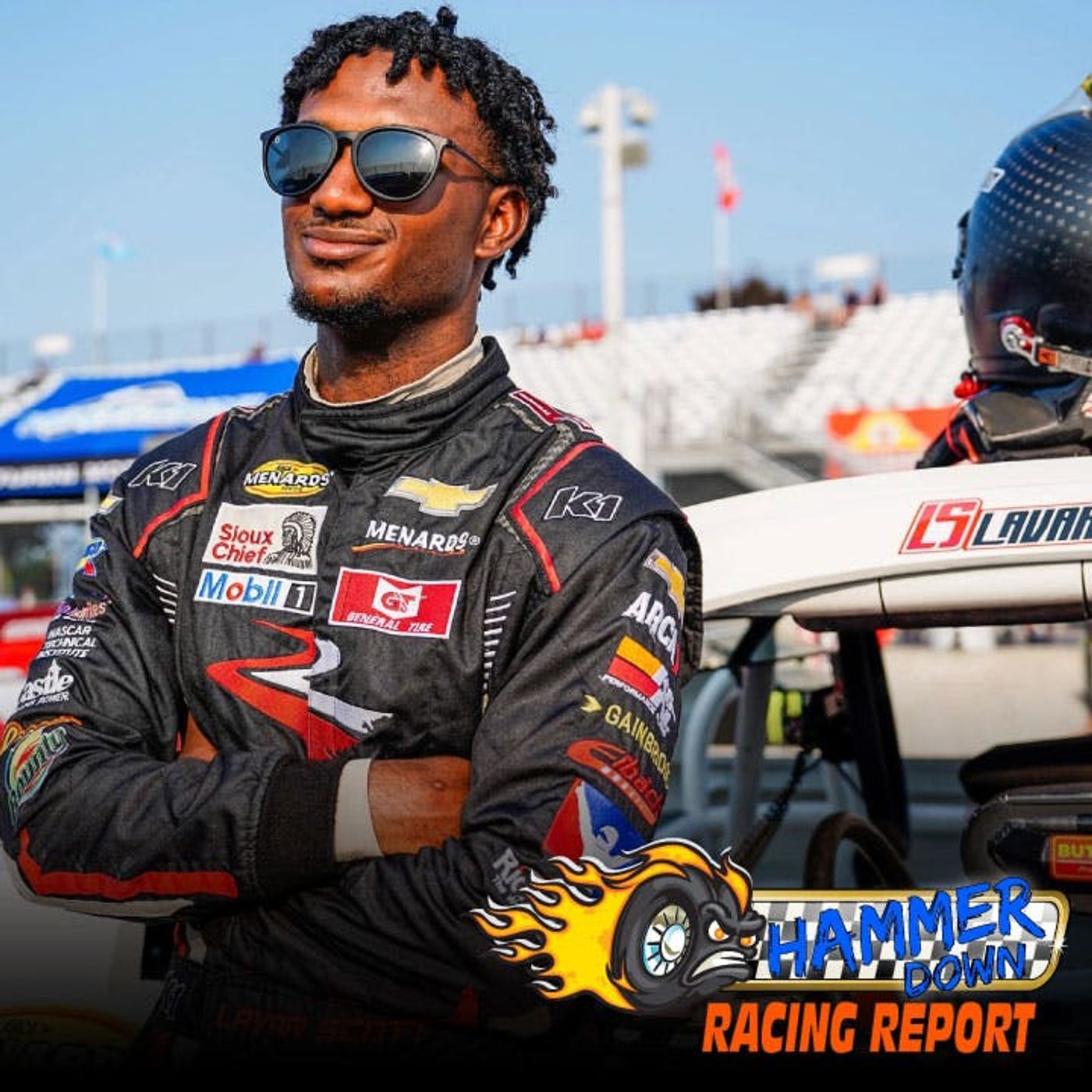 ARCA Racer Lavar Scott & Surprise Guest