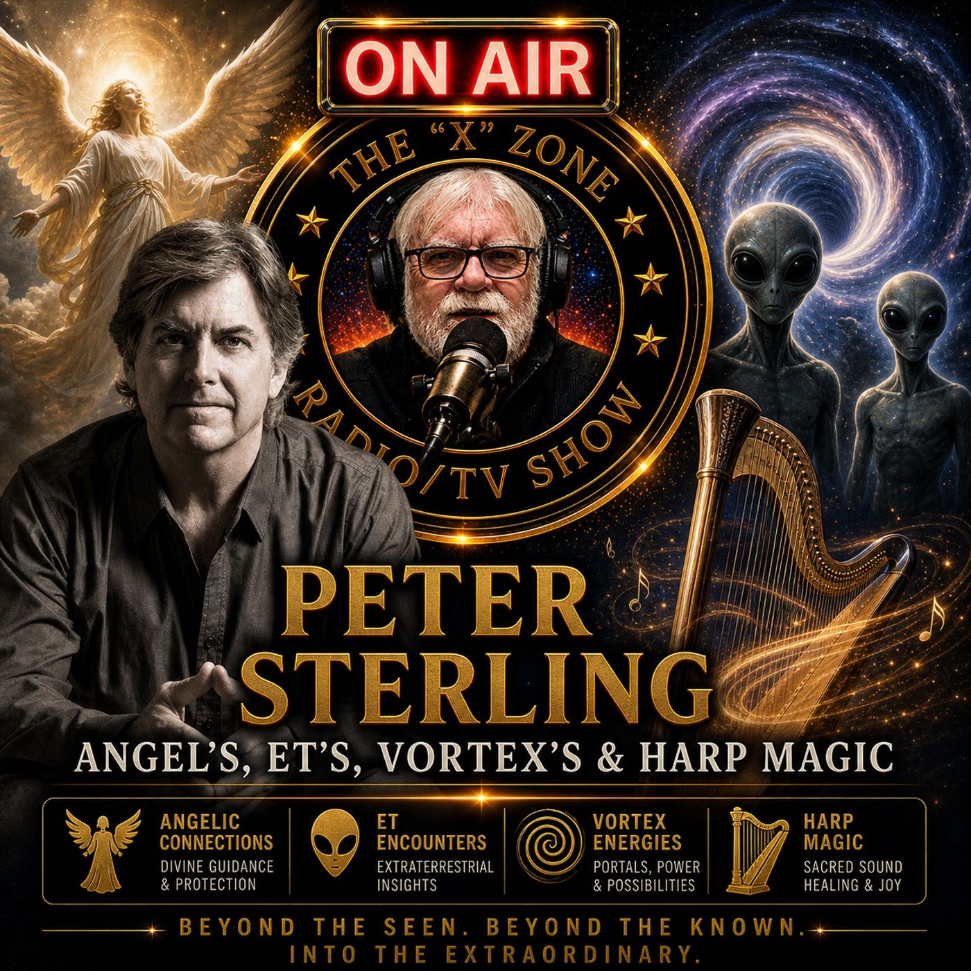 Rob McConnell Interviews - PETER STERLING - Angel's, ET's, Vortex's & Harp Magic