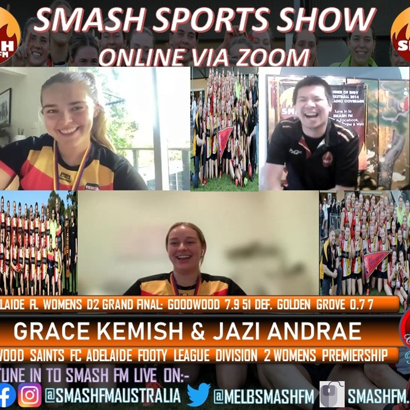 SSS10THYR: Goodwood Saints FC Adelaide Footy League Women's Division 2 Premiership Interviews 091123