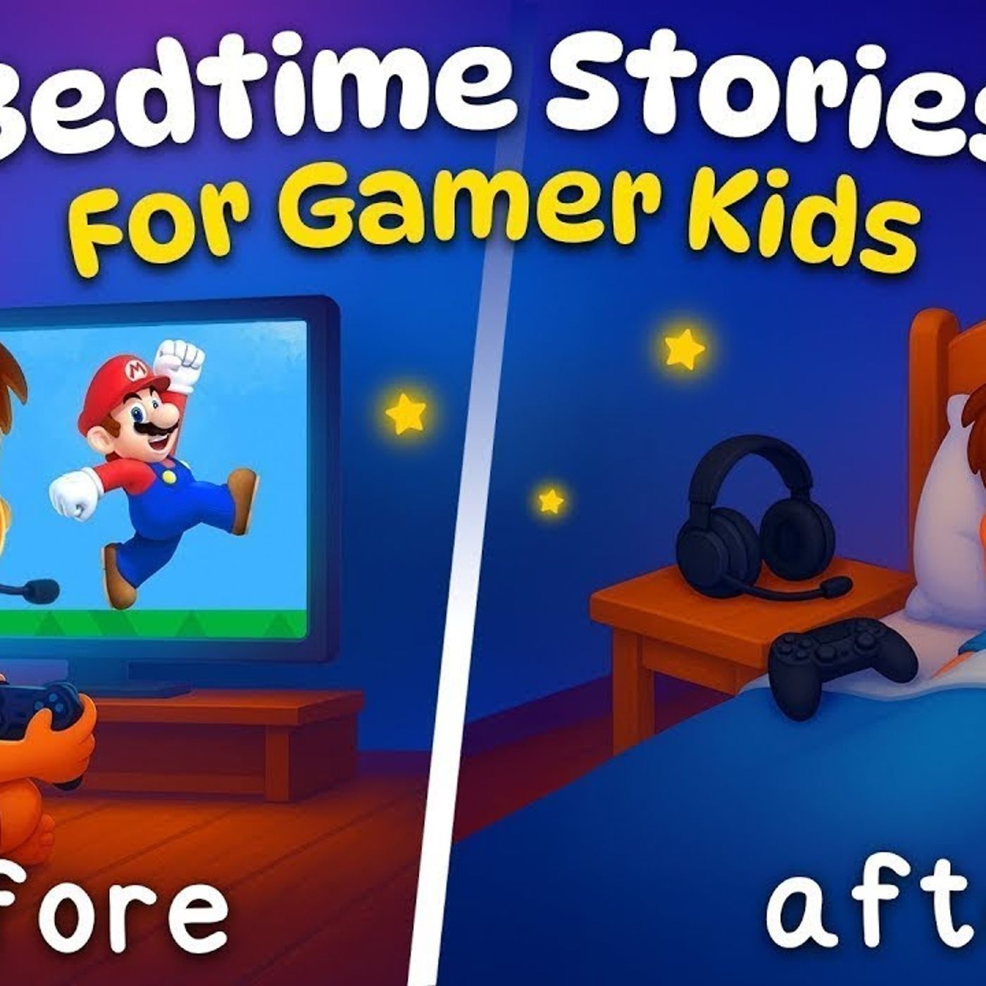 Bedtime Stories for Gamer Kids 😴 The Best Sleepy Tales 💤 🌙(M4A_128K) episode artwork