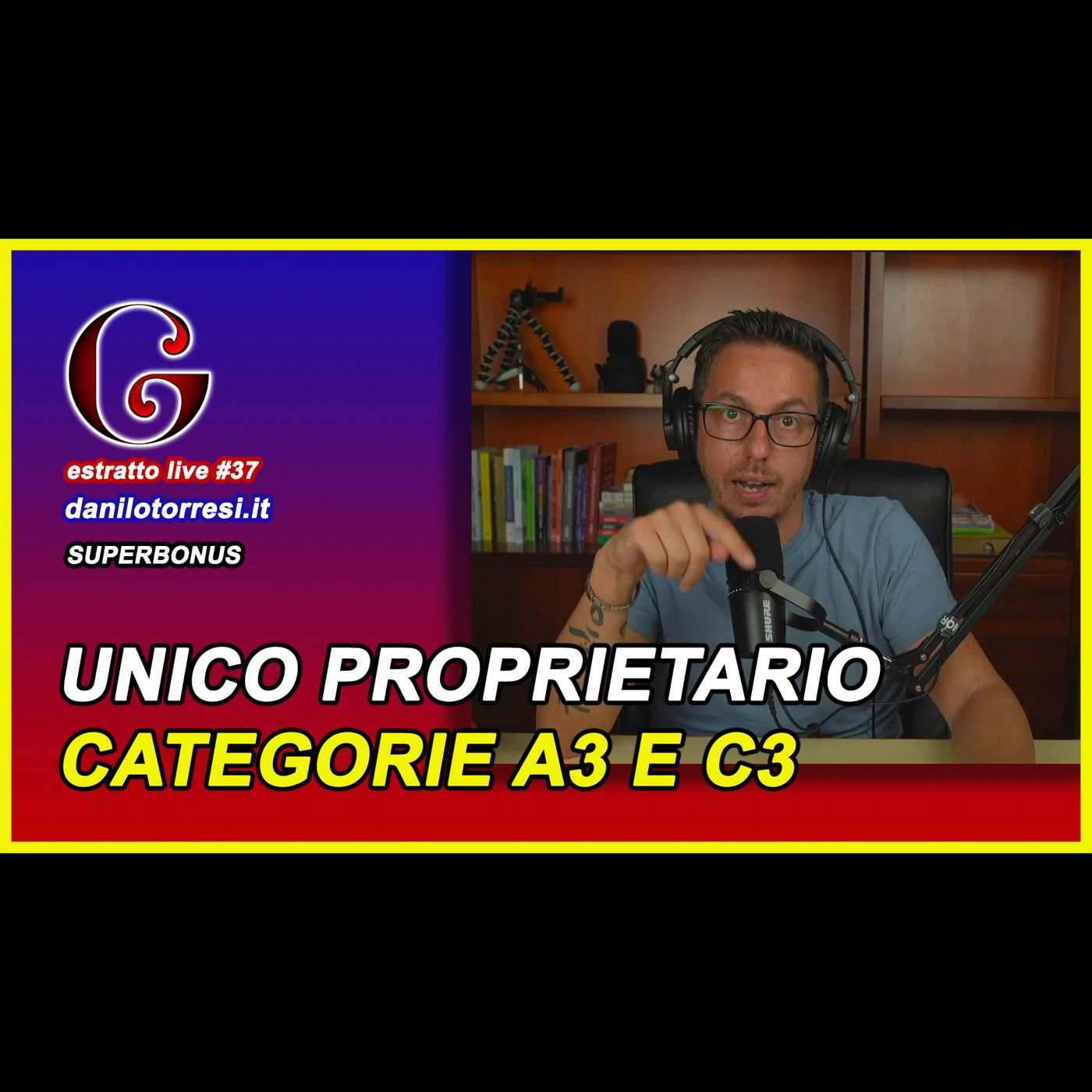 🟡 SUPERBONUS 110 un A2 e un C3 è unifamiliare o edificio unico proprietario? - estratto live #37 episode artwork
