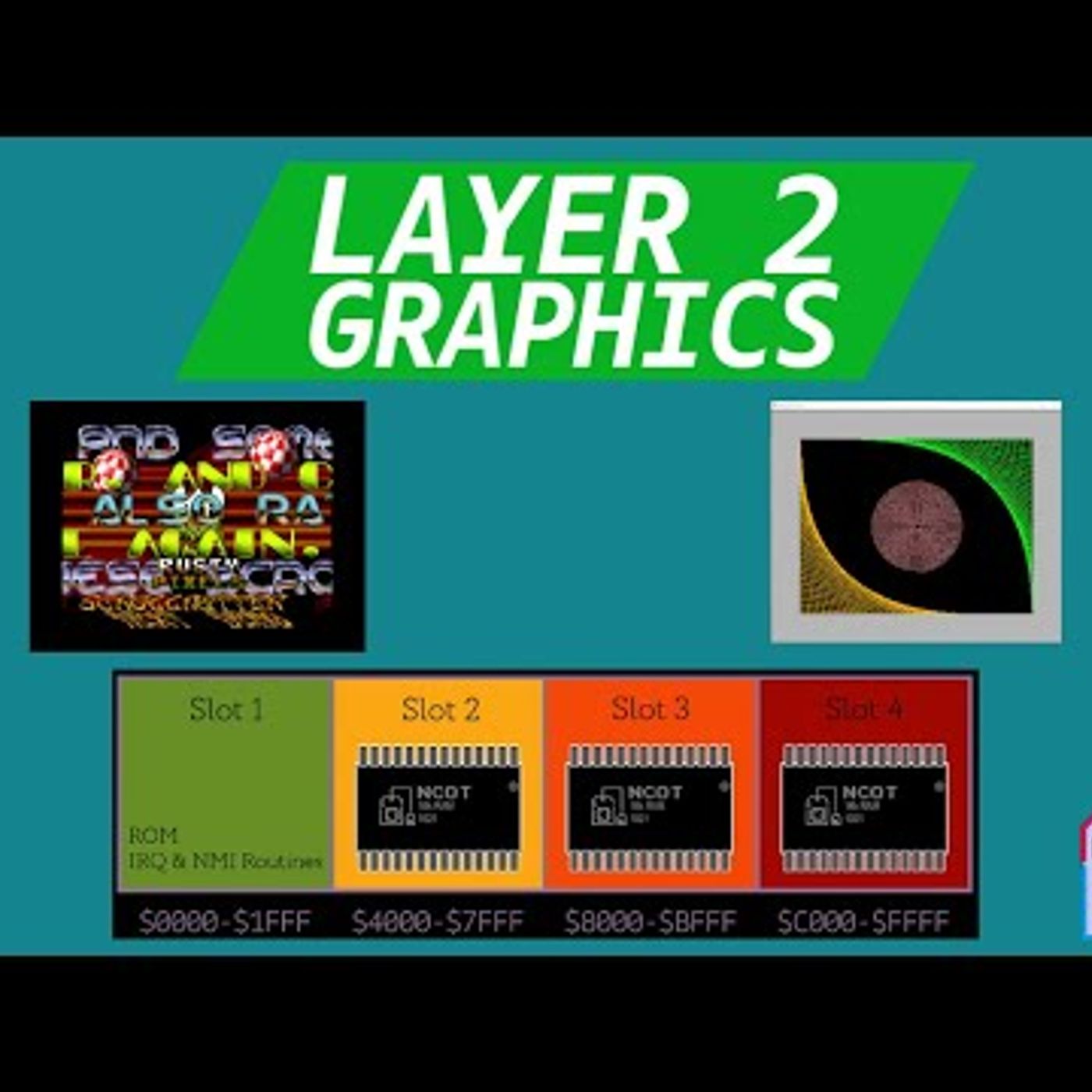 ZX Spectrum Next Layer 2 Graphics - Retro Coding in C and Z80 - Devlog #2 episode artwork