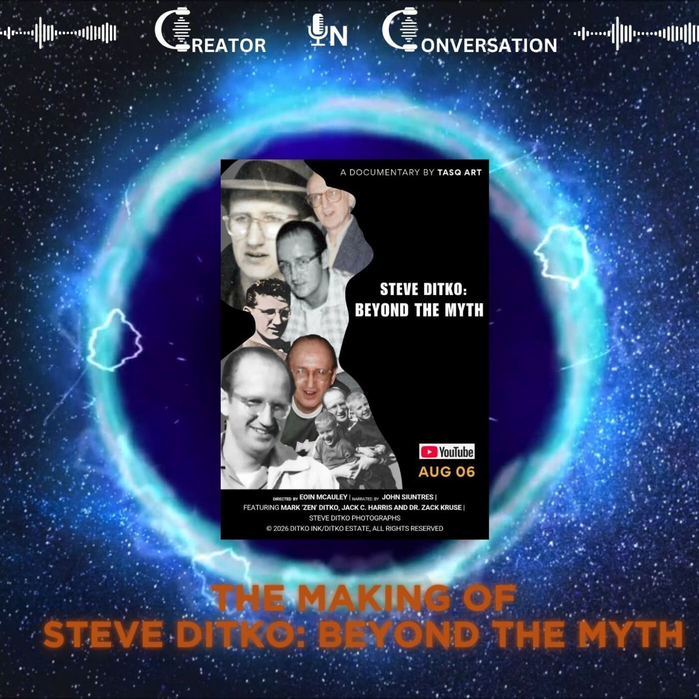 The Making of 'Steve Ditko: Beyond The Myth' episode artwork
