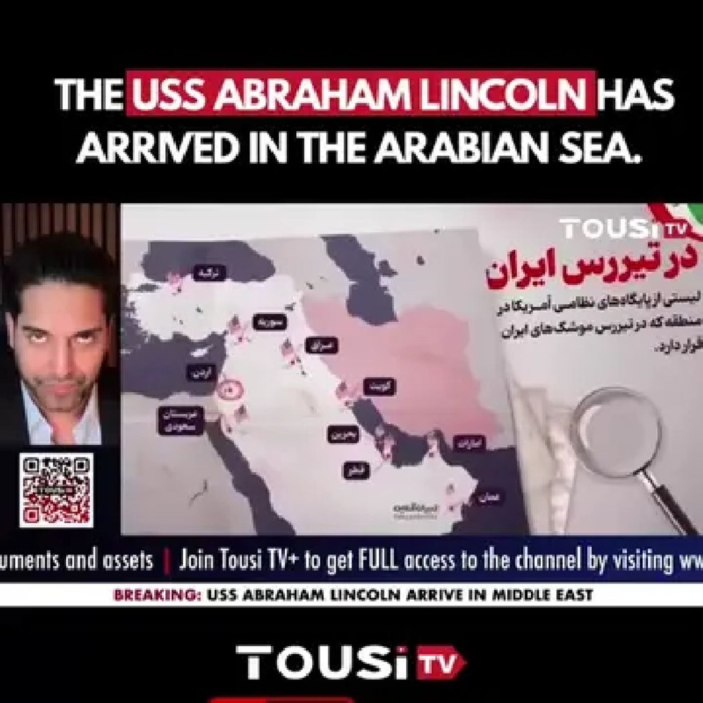 The USS Abraham Lincoln has now arrived in the Arabian Sea. Dozens of F-15 fighter jets are positioned in western Jordan, with daily coordi episode artwork