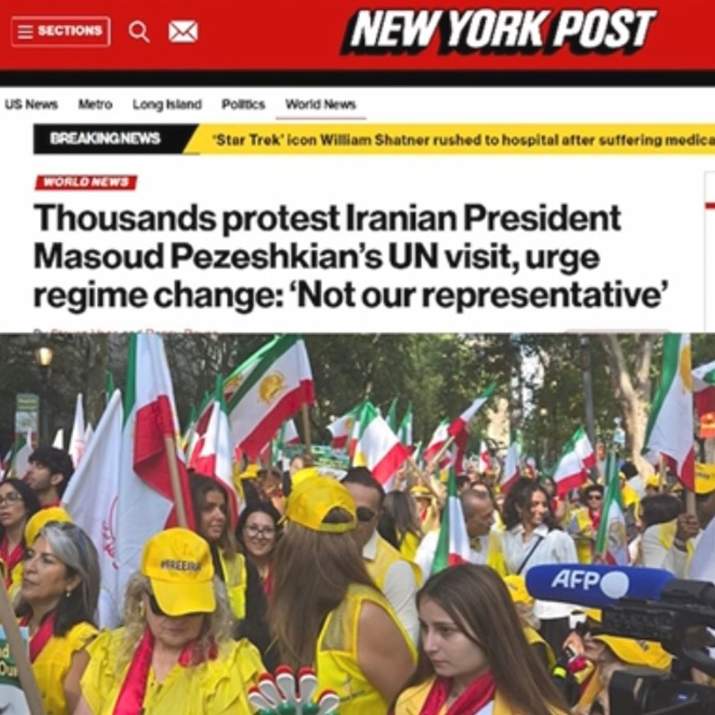 شش روز کارزار ایرانیان در نیویورک