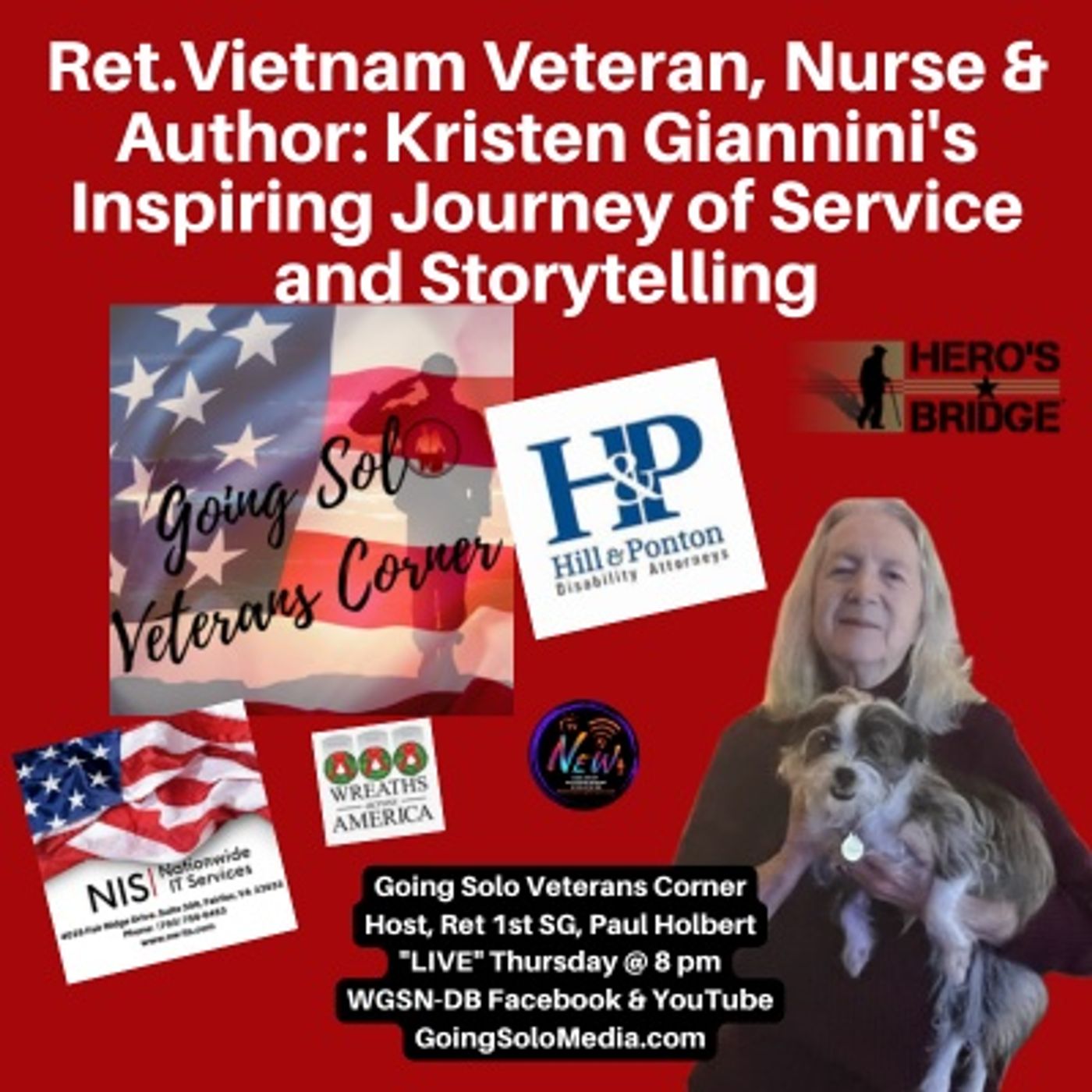 Ret Vietnam Veteran Nurse & Author Kristen Giannini's Inspiring Journey episode artwork