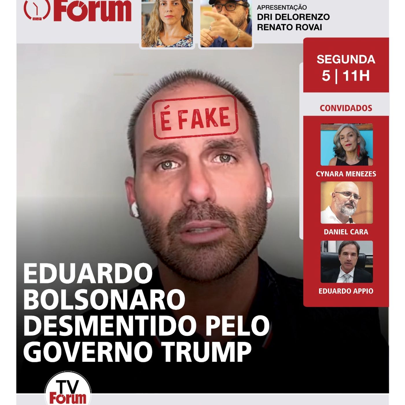 Eduardo Bolsonaro pego na mentira | Atentado no show de Lady Gaga: quem era o articulador | 05.05.25 episode artwork