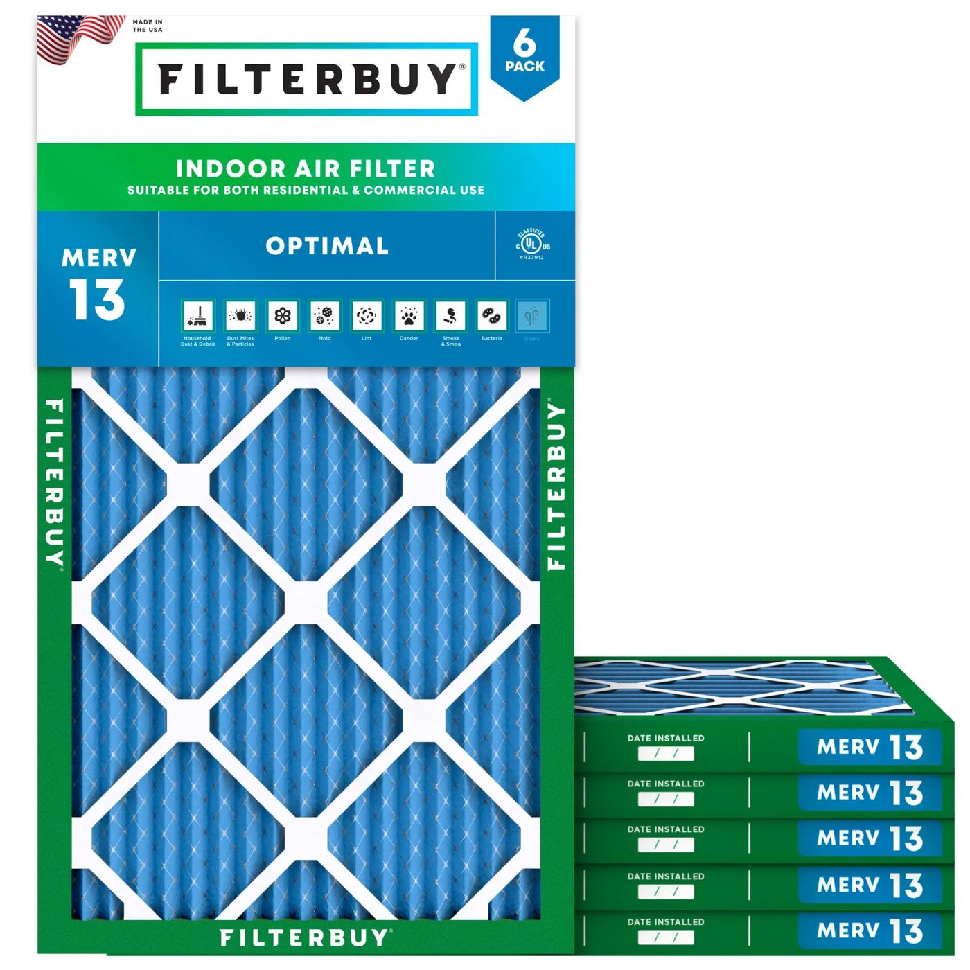 Best MERV 13 16x27x1 Furnace & HVAC Air Conditioner Filters
