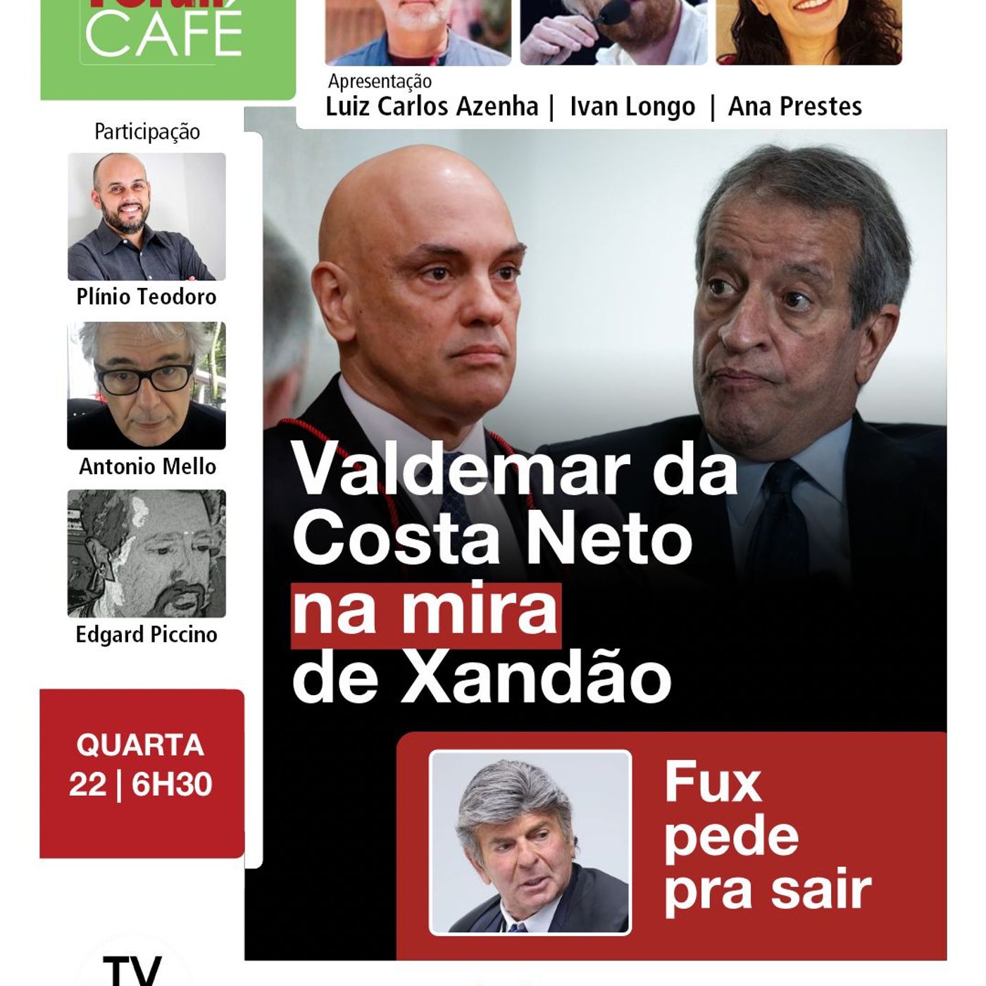 PF encontra novas evidências de participação do Valdemar da Costa Neto em trama golpista | 22.10.25