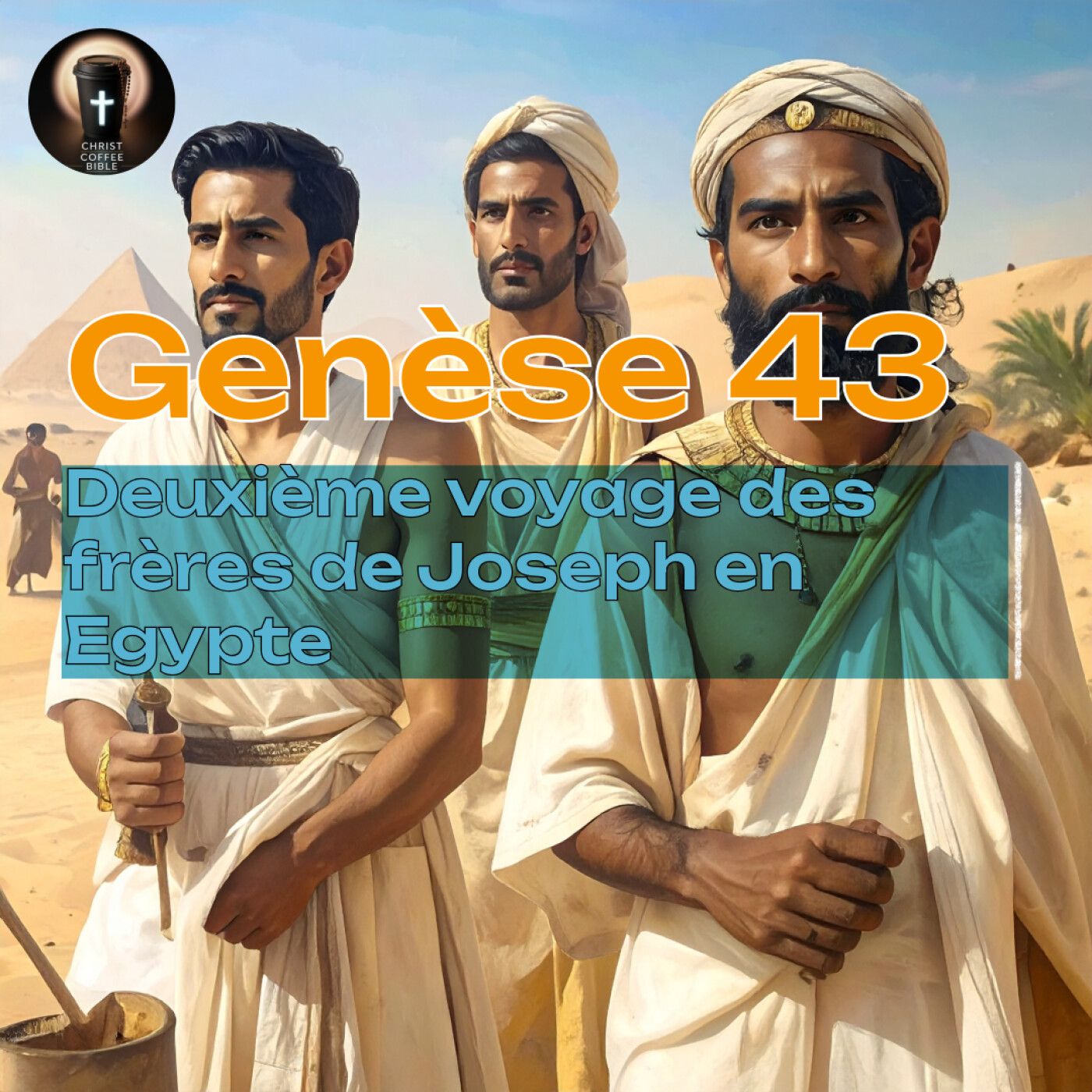 Genèse 43 - Deuxième voyage des frères de Joseph en Egypte - Christ Coffee Bible episode artwork