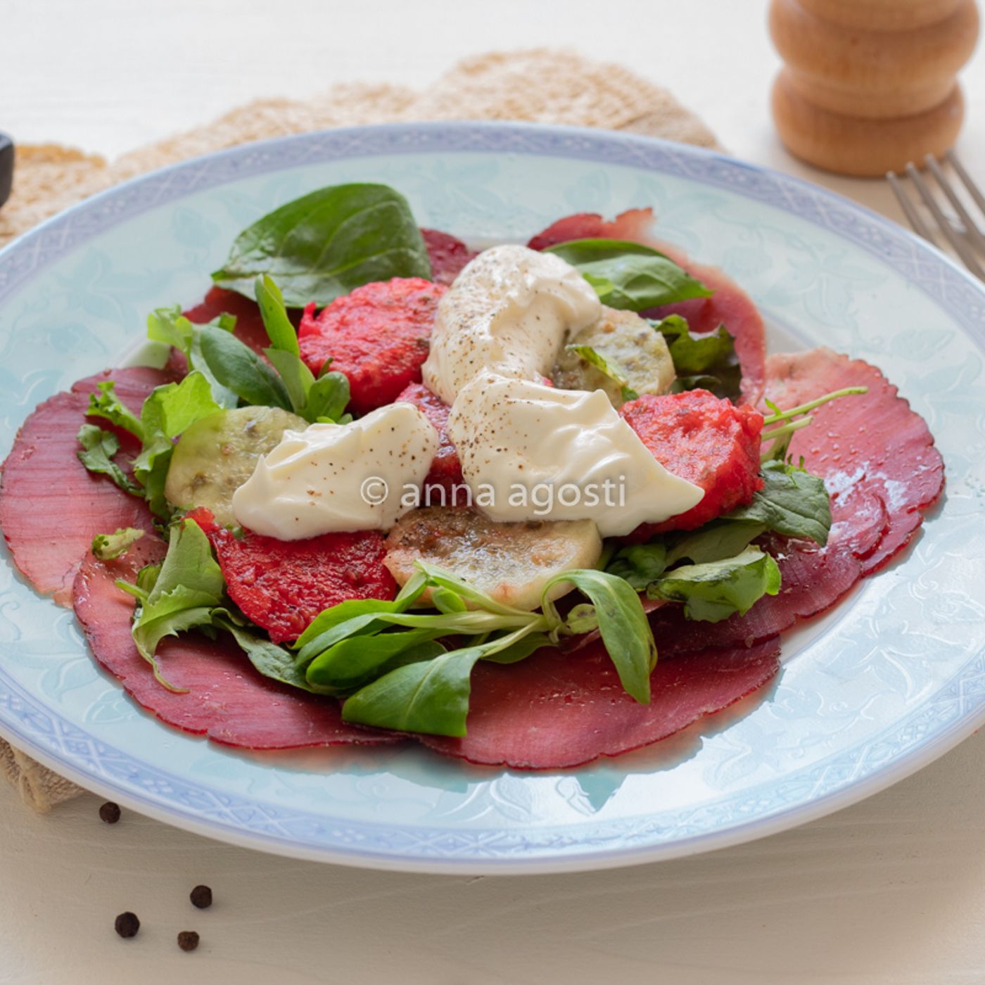 Carpaccio di Bresaola con Fichi d'India